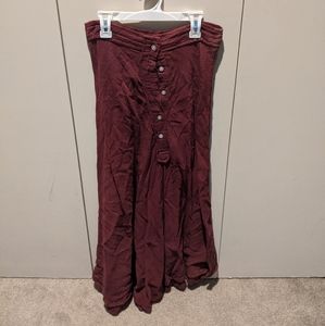 Vintage button down maxi skirt